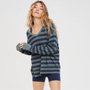 OFFLINE By Aerie Wow! Oversized Waffle Knit Top